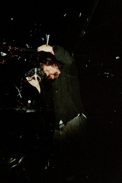 Justice Yeldham performing amplified glass