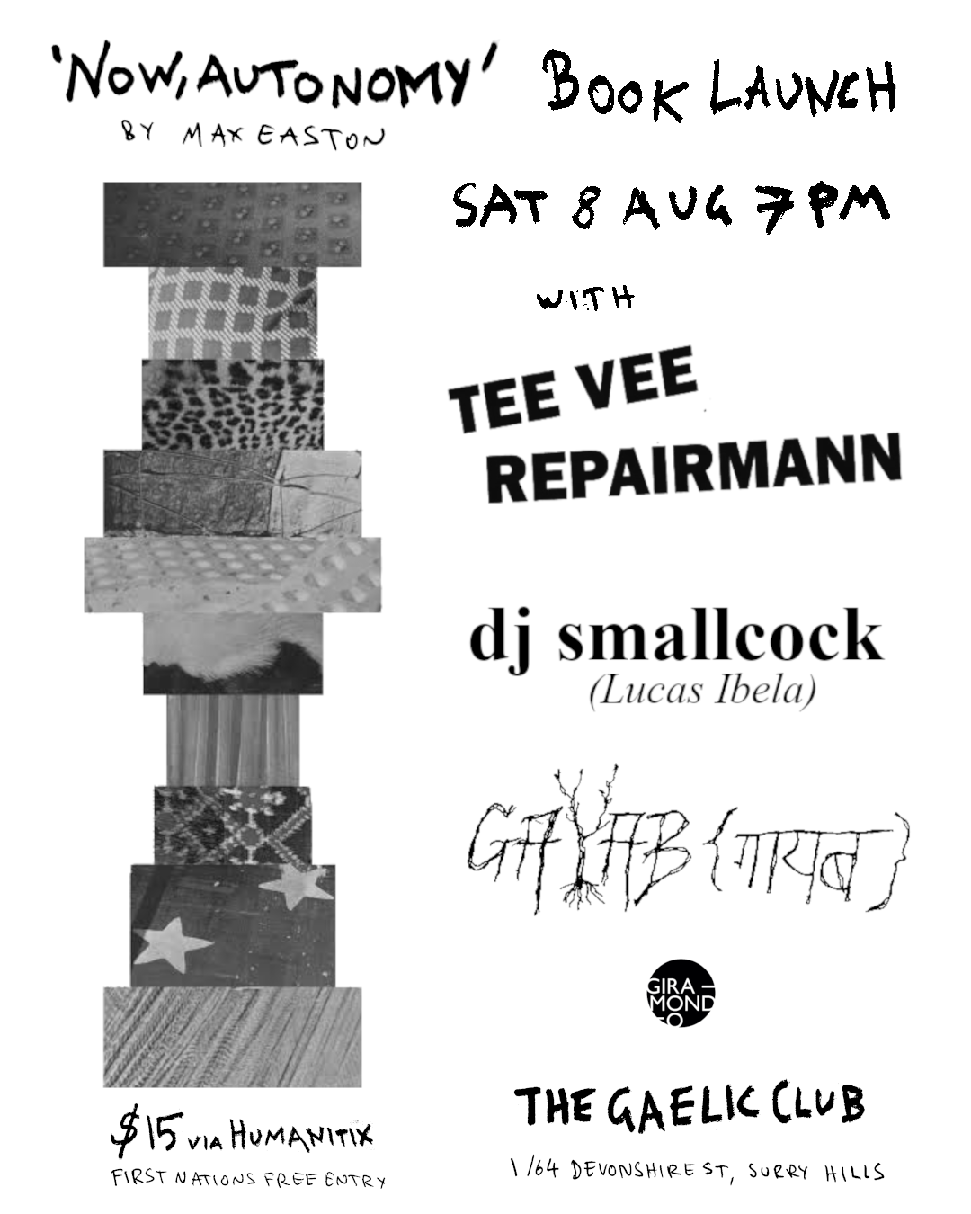 Now, Autonomy book launch poster